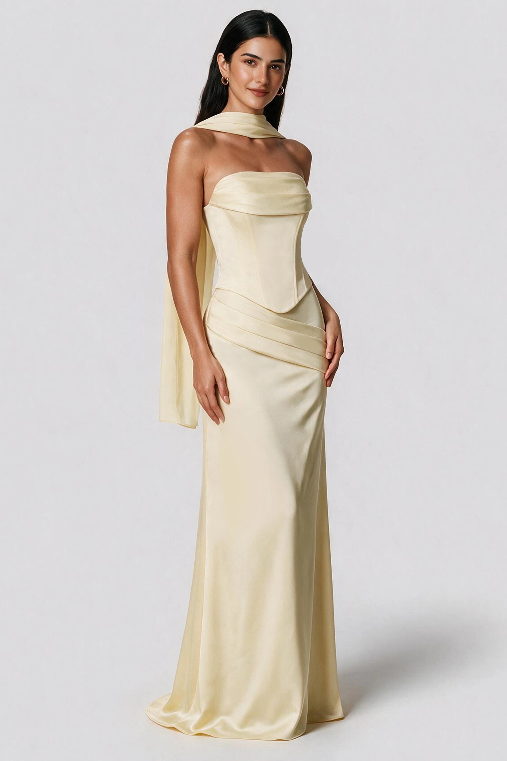 Calanthe Maxi Dress – Lemon